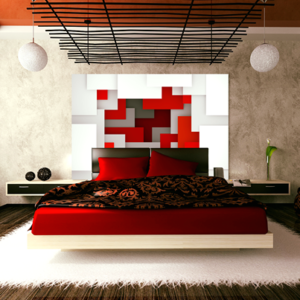 Abstract red 3D